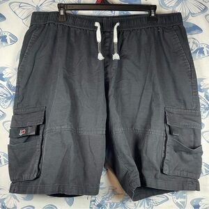Men's Black Cargo Shorts SZ:XL